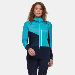 Eiger Speed ML Hybrid Half Zip Hoodie Women